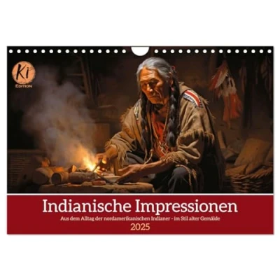 Abbildung von Indianische Impressionen (Wandkalender 2025 DIN A4 quer), CALVENDO Monatskalender