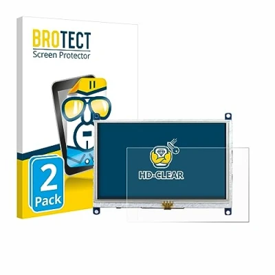 Abbildung von BROTECT (2 Stück Schutzfolie für Raspberry Pi Touchscreen 5&quot; Displayschutz Folie Ultra Klar