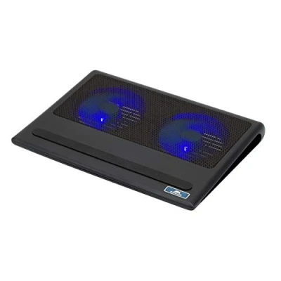 Abbildung von RIVACASE Kühlsystem für Notebooks, Laptopkühler belüfteter Laptop Ständer, Kühlpad, Cooling pad, Kühlmatte Laptops bis 17,3 Zoll schneller Kühlvorgang 1100 U/min, USB (17,3 Zoll) 5557 Schwarz
