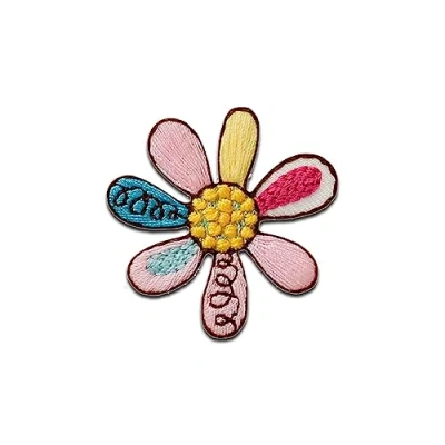 Abbildung von Mono Quick Aufnäher Bügelbild, Aufbügler, Applikationen, Patches, Flicken, zum aufbügeln, PES, NY, Blume bunt Größe: 3,6 x 3,4 cm
