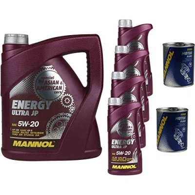 Abbildung von 8L Motoröl MANNOL Energy Ultra JP 5W 20 2x Motor Flush ADDITIV