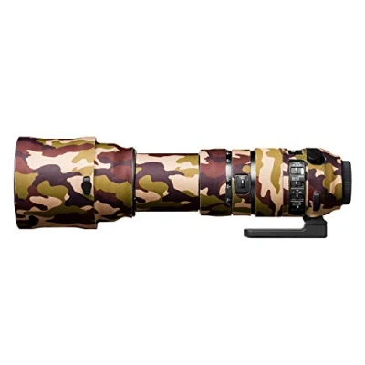Abbildung von easyCover Lens Oak Objektivschutz Schutz für Ihr Kameraobjektiv Geeignet Sigma 150 600mm F5 6.3 DG OS HSM Sport Braune Camouflage