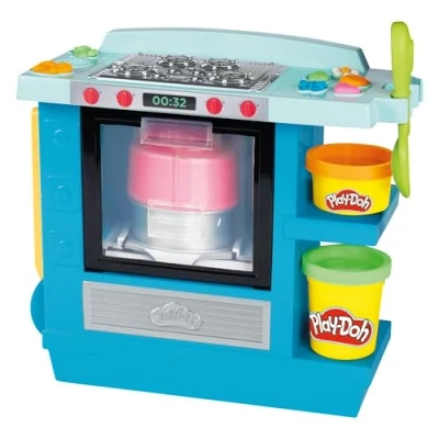 Abbildung von Play Doh Aufgehender Kuchen im Ofen Spielknete