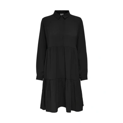 Abbildung von JDY Piper L/S WVN NOOS Blusenkleid, Damen, Größe: 34, Black