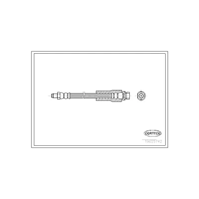 Abbildung von CORTECO 19025742 Bremsschläuche Vorderachse 310