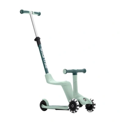 Abbildung von smarTrike Xtend Mini Ride Toddler On Scooter Toy, Ages 1 9, Foldable for Kids with LED Wheels, Green