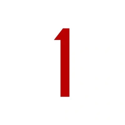 Abbildung von Zahlenaufkleber, rot, 10cm (100mm) hoch, Aufkleber mit Zahlen in vielen Farben + Höhen, wetterfest