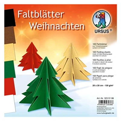 Abbildung von Ludwig Bähr Faltblätter Weihnachten 130g/qm 20x20cm VE=100 Blatt 6 Far