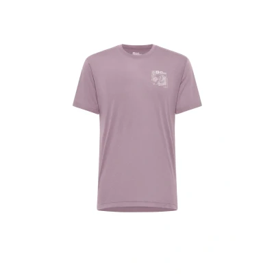 Abbildung von Jack Wolfskin Vonnan Graphic Sport Tshirt, Herren, Größe: 3XL, Explore wild blossom