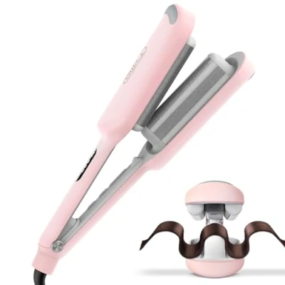 Abbildung von TYMO ROVY Welleneisen für haare, Lockenstab große Locken geeignet Anfänger, Sofortiges Wellen, 32mm Ionen Keramik Hair Curler Lange kurze Haare mit 4 Temperaturen LED Anzeige, Anti Verbrennung