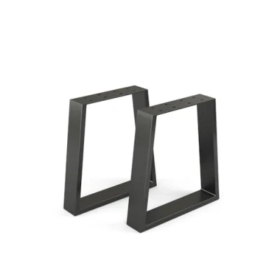 Abbildung von Vicco Tischbeine, Schwarz, 40 x 42 cm Trapezförmig