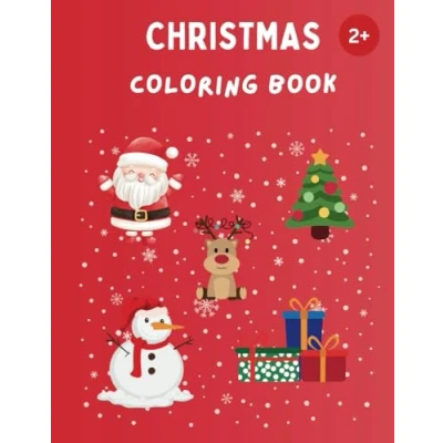 Abbildung von Christmas Magic A Coloring Adventure: Festive Fun with Santa, Elves, and Holiday Cheer!