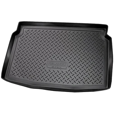 Abbildung von Recambo Gummi Kofferraumwanne Premium passend für Peugeot 207 Typ WA, WC BJ 2006 2012 passgenau mit Rand