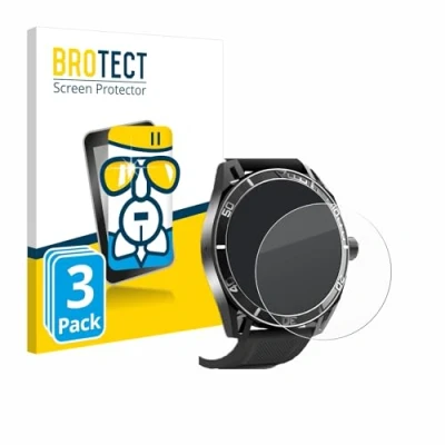 Abbildung von BROTECT Schutzglas für Yuede Smartwatch 1.43&quot; (rund) (3 Stück) Schutzfolie Panzer Folie Glas [Extrem Kratzfest 9H, Anti Fingerprint,