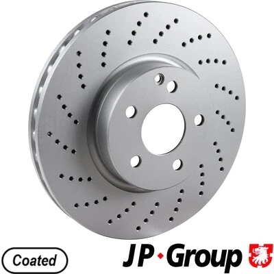 Abbildung von JP GROUP 1363101800 Bremsscheibe Vorderachse 322 32 5 Belüftet beschichtet MERCEDES BENZ: E Klasse Limousine, T modell, C Limousine