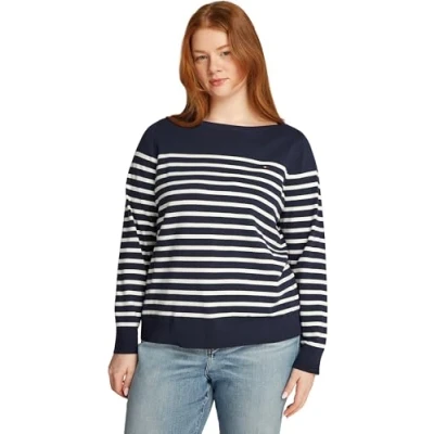 Abbildung von Tommy Hilfiger Curve Strickpullover Dark night navy/ivory petal, Damen, Größe: 52, petal