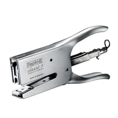Abbildung von Rapid 5000250 Heftzange K1, Metall, 50 Blatt, Heftklammerntyp 24, platin
