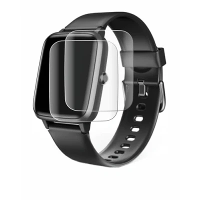 Abbildung von BROTECT 2 Stück Full Cover Schutzfolie für Hama Fit Watch 5910 Screen Displayschutz Folie [3D Curved, Anti Fingerprint, Kristall Klar]
