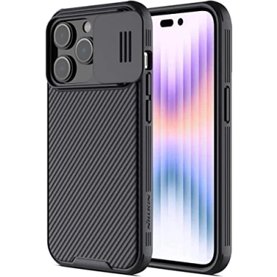 Abbildung von Apple iPhone 14 Pro Hülle Kunststoff Nillkin Hard Case/Backcover Handyhülle Schwarz