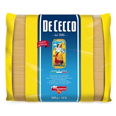 Abbildung von 5x De Cecco Penne Lisce Pasta di Semola Grano Duro Hartweizengrieß 100% Italienische Kurze Packung mit 3Kg