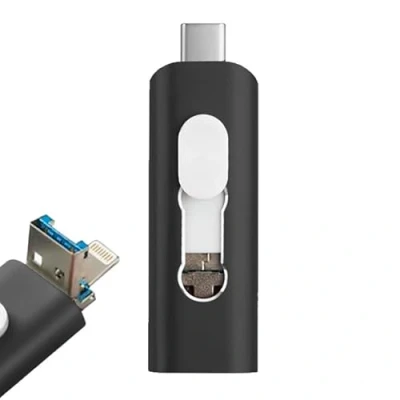 Abbildung von USB Stick x32 GB Cool (3 in 1) Lightning/Typ C/USB Schwarz