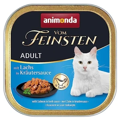 Abbildung von vom Feinsten Katzenfutter nass mit Huhn in Karottensauce (32 x 100g), ohne Getreide und Zucker von animonda, mitfrischen, fleischlichen Zutaten