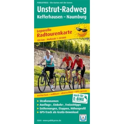 Abbildung von Unstrut Radweg, Kefferhausen Naumburg: Leporello Radtourenkarte mit Ausflugszielen, Einkehr &amp; Freizeittipps, wetterfest, reissfest, abwischbar, GPS genau. 1:50000 (Leporello Radtourenkarte: LEP RK)