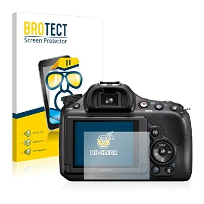 Abbildung von BROTECT (2 Stück Schutzfolie für Sony Alpha 58 (SLT A58) Displayschutz Folie Ultra Klar