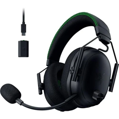 Abbildung von Razer BlackShark V3 Pro Xbox SX Kabelloses E Sport Headset mit ANC Aktive Geräuschunterdrückung Triforce 50mm Treiber HyperSpeed 2,4GHz &amp; Bluetooth Game/Chat Balance Xbox/PC Schwarz
