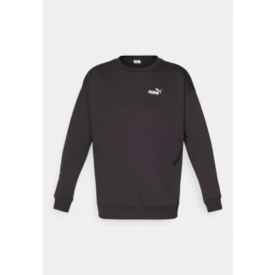 Abbildung von Puma ESS Small No. 1 Logo Relaxed Sweatshirt Mit Rundhalsausschnitt Damen Plain Black Größe: XXL