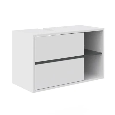 Abbildung von Vicco Waschbeckenunterschrank Viola, Anthrazit/Weiß, 100 x 60 cm