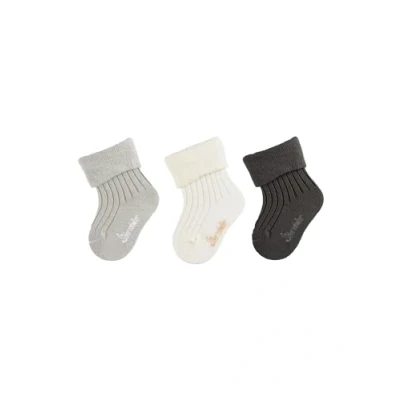 Abbildung von Sterntaler 3ER Rippe Socken für Kinder, Größe: 56, Hellgrau melange