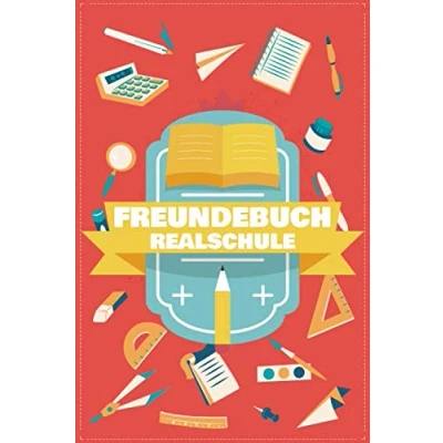 Abbildung von Freundebuch Realschule: Erinnerungstagebuch und Poesiealbum für Jungen Mädchen in der Schule Erinnerungsbuch an die Schulzeit