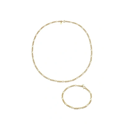 Abbildung von Kuzzoi SET Figaro Design Halskette, Herren, Größe: 21, Gold