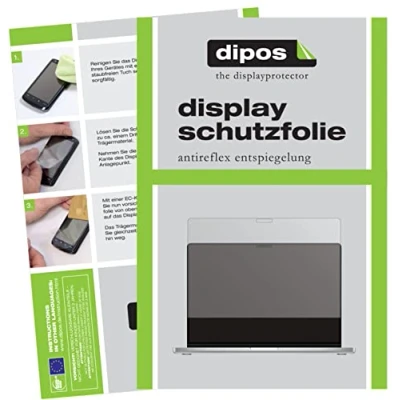 Abbildung von dipos I 2X Schutzfolie matt kompatibel mit Apple MacBook Pro 14 Zoll (2021) Folie Displayschutzfolie