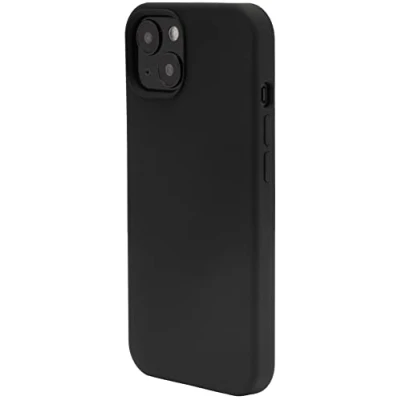Abbildung von JT Berlin Liquid Silikon dünne Schutzhülle kompatibel mit Apple iPhone 13 Mini Hülle [Wireless Charging kompatibel, Weiches Microfaser Innenfutter, Modell Steglitz] schwarz, 10770