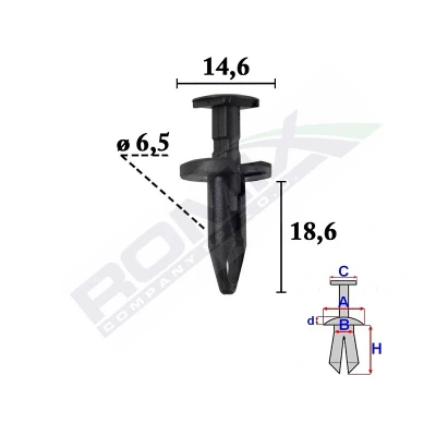 Abbildung von ROMIX C70624 Clip, Zier /Schutzleiste