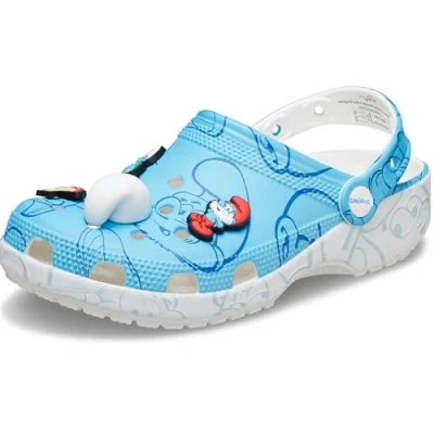 Abbildung von Crocs Smurfs Classic Unisex Clogs multicoloured, Größe: 45 46, Multi coloured Schuhe