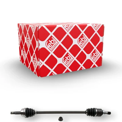 Abbildung von FEBI BILSTEIN 184613 Antriebswelle Vorderachse rechts mit Mutter TOYOTA: Aygo, CITROËN: C1 I, PEUGEOT: 107 Schrägheck