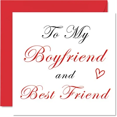 Abbildung von Stuff4 Special Birthday Cards for Boyfriend Best Friend Romantic Happy Card from Girlfriend Partner, Gifts, 145mm x Anniversary Greeting