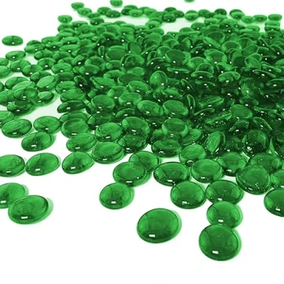 Abbildung von ARSUK Kiesel, gerundete Dekorsteine, für Vasen und Dekoration, Marbles, Glasmurmeln, Wohnaccessoires &amp; Dekoartikel 170 180pcs (0.955kg) (Grün)