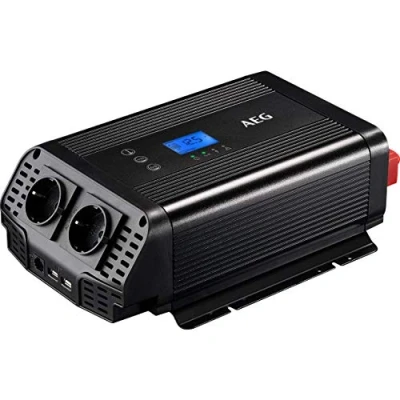Abbildung von AEG Automotive Sinus Spannungswandler 600 W, 12 V DC auf 230 AC, mit App Steuerung, Lüftersteuerung, Wechselrichter Inverter Stromwandler