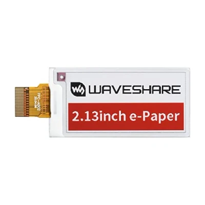 Abbildung von Waveshare 2.13 Inch E Paper Raw Display Panel(B) V4, 250x122 Resolution Red Black White Three Color Ink Screen Electronic Without PCB for Raspberry Pi/Jetson Nano/Arduino/STM32