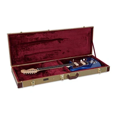 Abbildung von Crossrock Wooden Case for Jazzmaster/Jaguar Style Electric Guitars,Vinyl Tweed (CRW620JMTW)