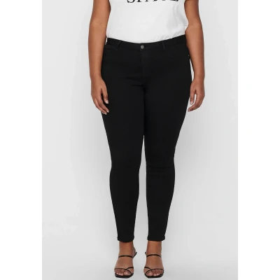 Abbildung von ONLY Carmakoma Carthunder PUSH UP Jeans Skinny Fit, Damen, Größe: 48, Black