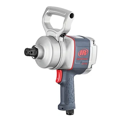 Abbildung von Ingersoll Rand Druckluft Schlagschrauber 2175MAX, 2,5 cm mit 360 Grad verstellbarem Pistolengriff und umgekehrter Drehmoment, leichter Schrauber max. 600 m lbs, grau
