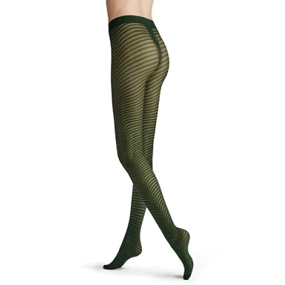 Abbildung von Hudson Damen Strumpfhosen Graphic Animal Fashion 30 DEN Moss green 0537 44 46