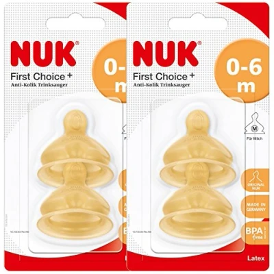 Abbildung von NUK First Choice+ Trinksauger Latex Gr.1 2 St