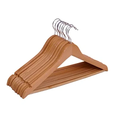 Abbildung von Spetebo Kleiderbügel Holz 10 Stück / natur, (Set, tlg), Garderoben Holzbügel