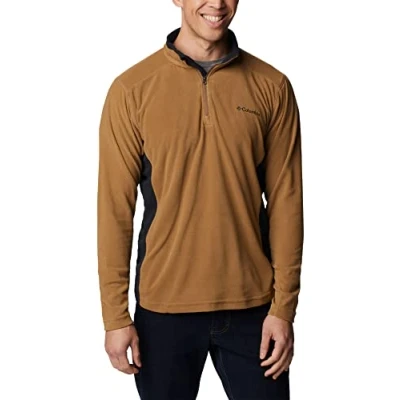 Abbildung von Columbia Herren Fleece Pullover, Mit Reißverschluss über die halbe Länge, Klamath Range II, Braun